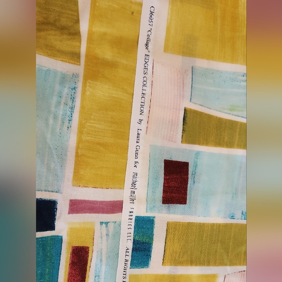 Michael Miller Fabric "Collage" design by Laura Gunn 44" X 45" 100% Cotton - Picture 4 of 4